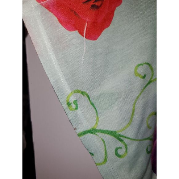 Cato Women's Plus Sized Top Spring & Summer Lightweight Floral Design 22/24 - Picture 6 of 10